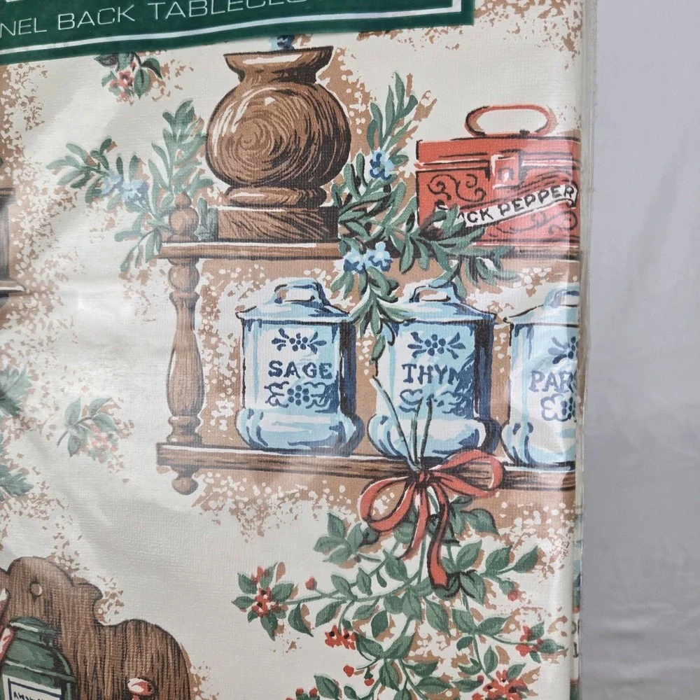 Vintage Tabel ease vinyl tablecloth 52x90